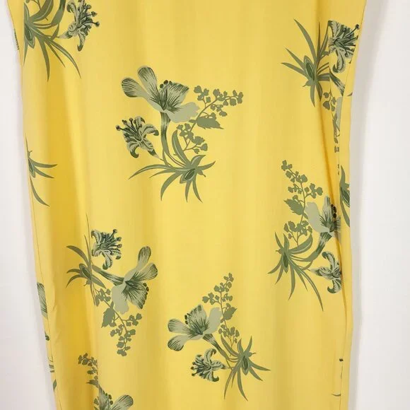 Vintage Silk Tropical Pattern Maxi Dress - Picture 2 of 8